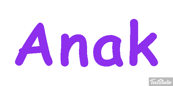 Anak Text effect