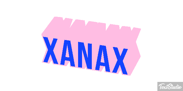 Xanax Texteffekt