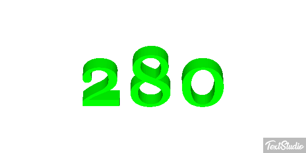 280 Texteffekt