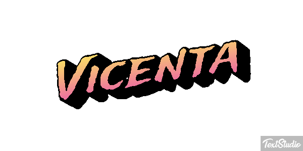 Vicenta Efecto de texto