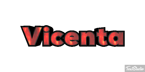 Vicenta Efecto de texto