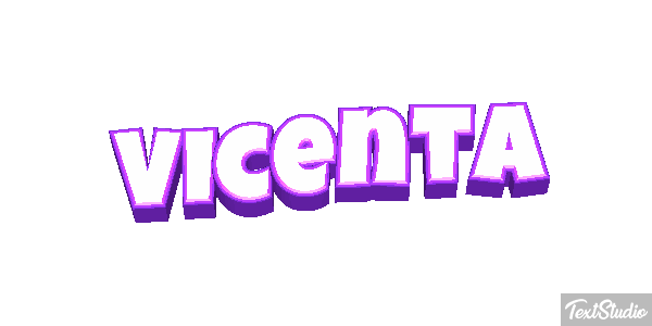 Vicenta Efecto de texto
