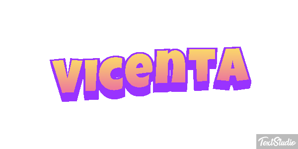 Vicenta Efecto de texto
