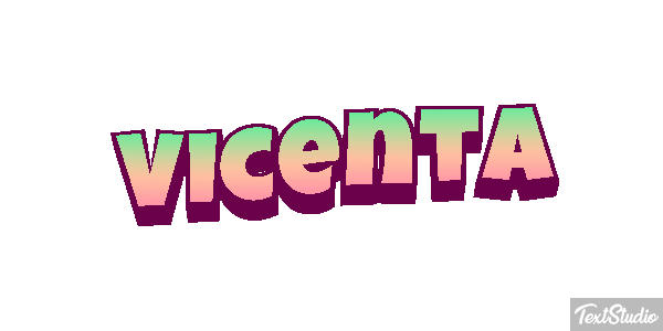 Vicenta Efecto de texto