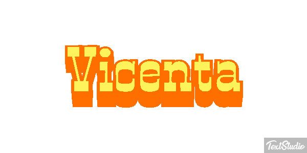 Vicenta Efecto de texto