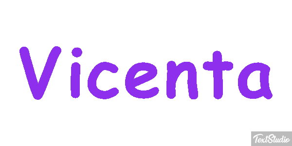 Vicenta Efecto de texto