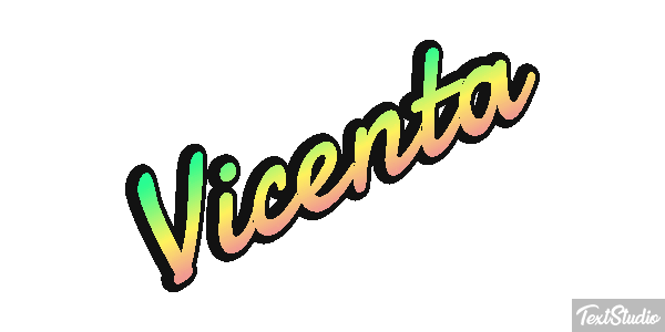Vicenta Efecto de texto
