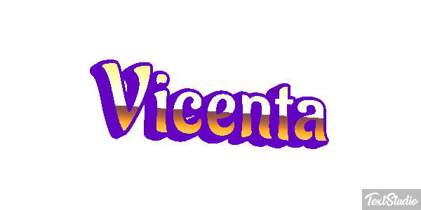 Vicenta Efecto de texto