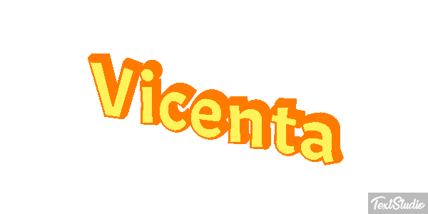 Vicenta Efecto de texto
