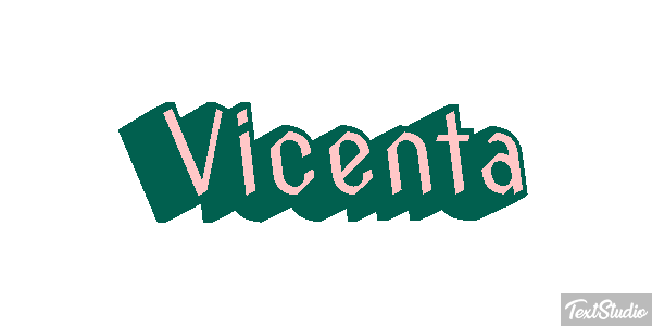 Vicenta Efecto de texto