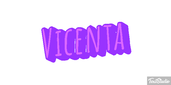 Vicenta Efecto de texto