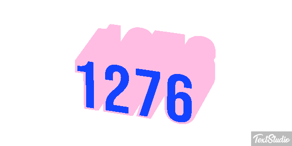 1276 Text effect