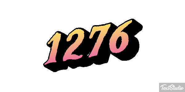 1276 Text effect