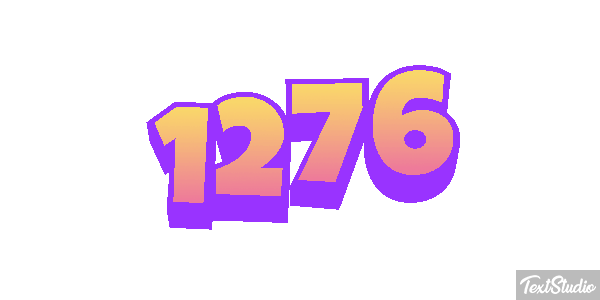 1276 Text effect