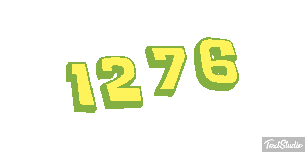 1276 Text effect