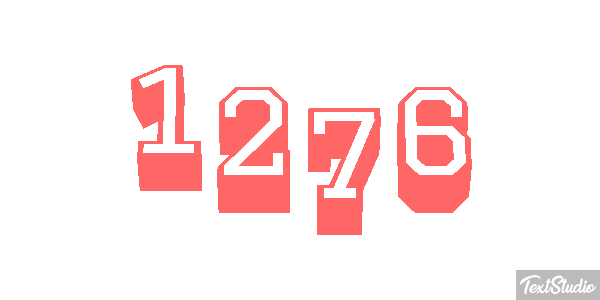 1276 Text effect