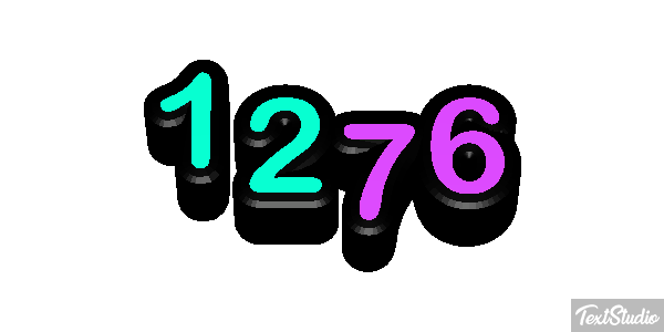 1276 Text effect