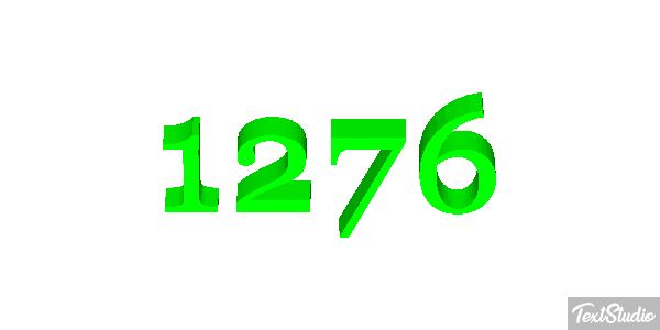 1276 Text effect