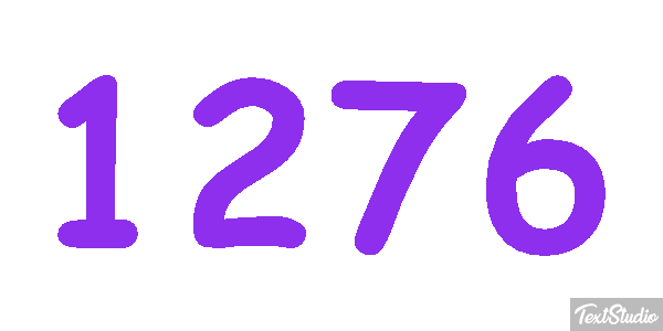 1276 Text effect