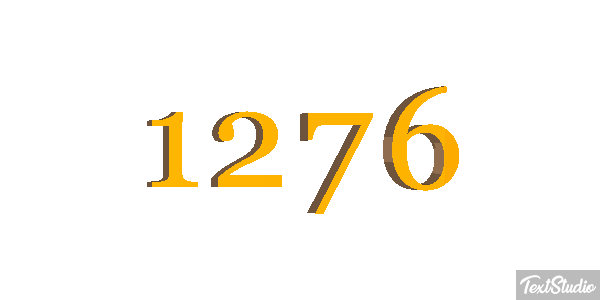 1276 Text effect