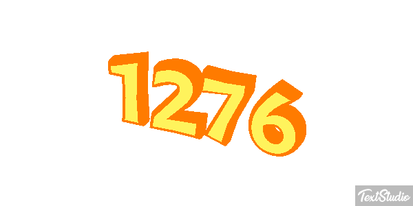 1276 Text effect