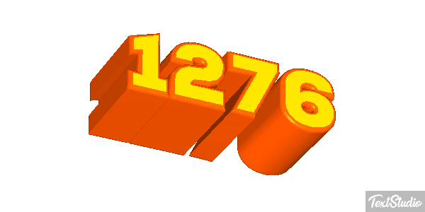 1276 Text effect