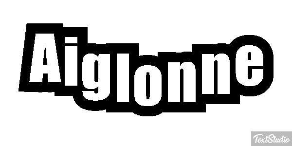 Aiglonne Effet de texte