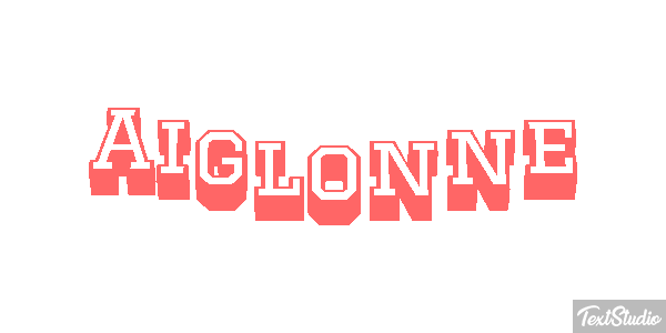 Aiglonne Effet de texte