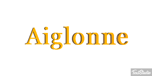 Aiglonne Effet de texte