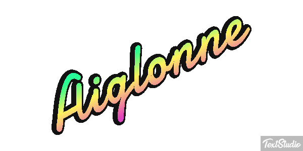Aiglonne Effet de texte