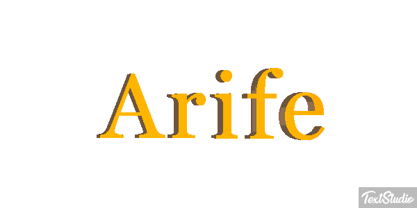 Arife Text effect