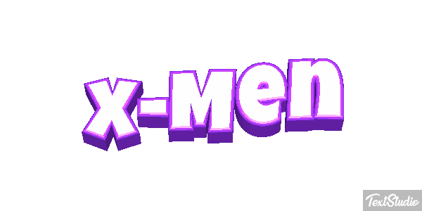 X-Men Effet de texte