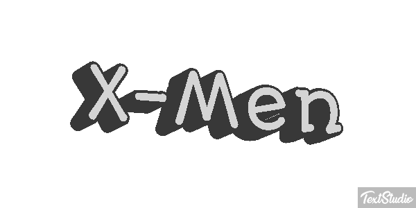 X-Men Effet de texte