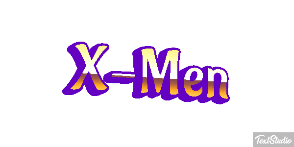 X-Men Effet de texte