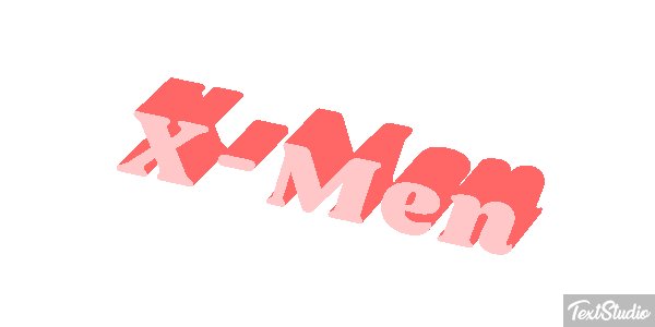 X-Men Effet de texte