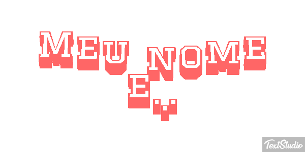 Meu nome é... Effet de texte