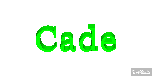 Cade Effet de texte