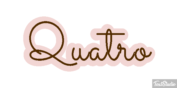 Quatro Tekst effect