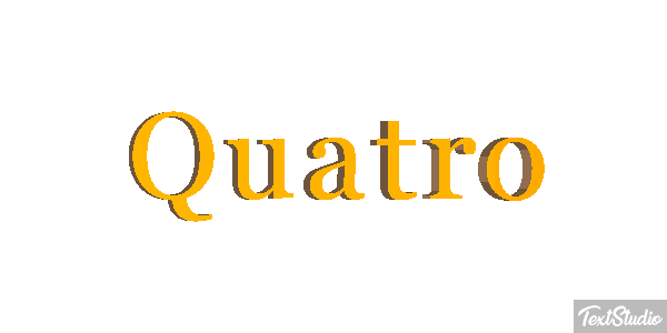 Quatro Tekst effect