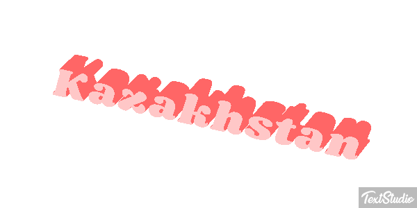 Kazakhstan Text effect