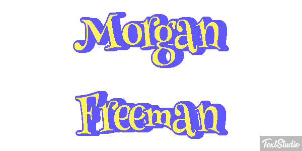 Morgan Freeman Text effect