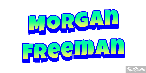 Morgan Freeman Text effect