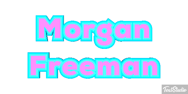 Morgan Freeman Text effect