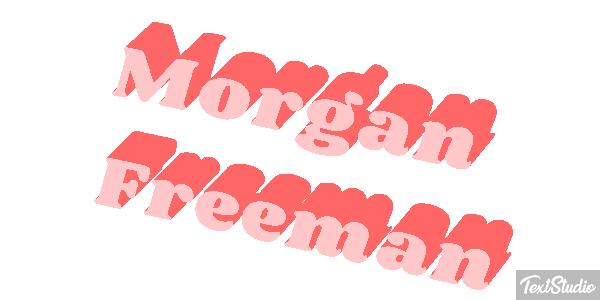 Morgan Freeman Text effect
