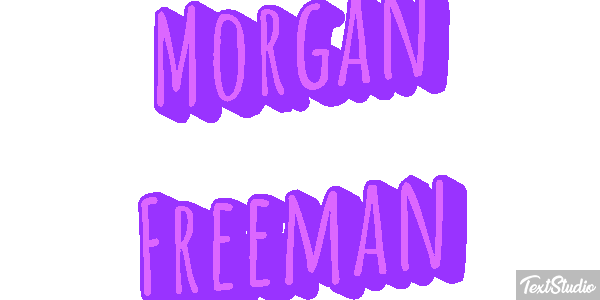 Morgan Freeman Text effect