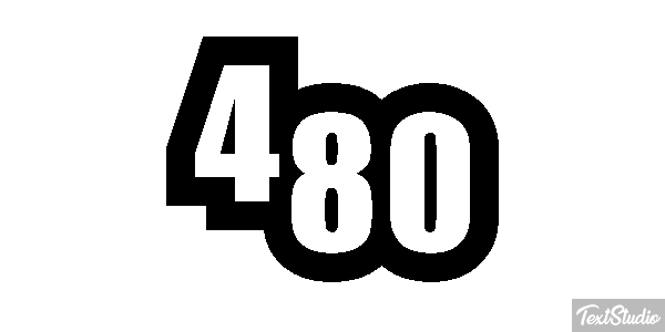 480 Текстовый эффект