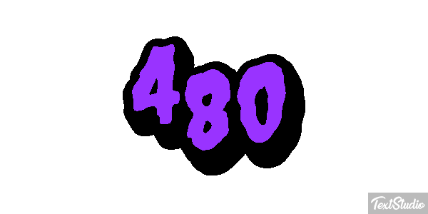 480 Текстовый эффект