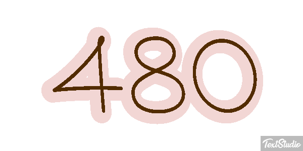 480 Текстовый эффект