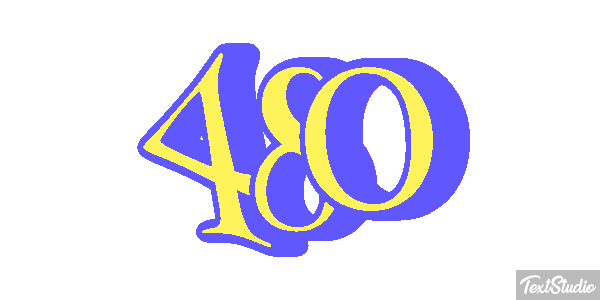 480 Текстовый эффект