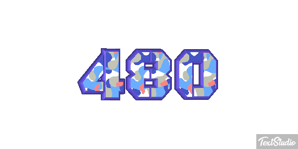 480 Текстовый эффект